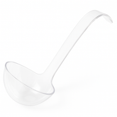 Clear 5 oz. Plastic Ladle for Catering
